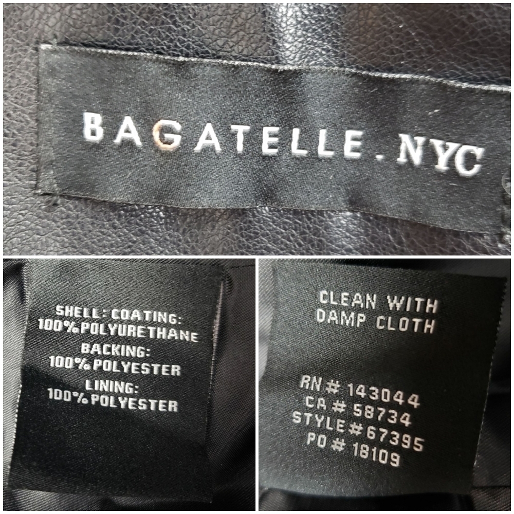 Bagatelle Faux Leather Mini Skirt Small - Picture 8 of 8
